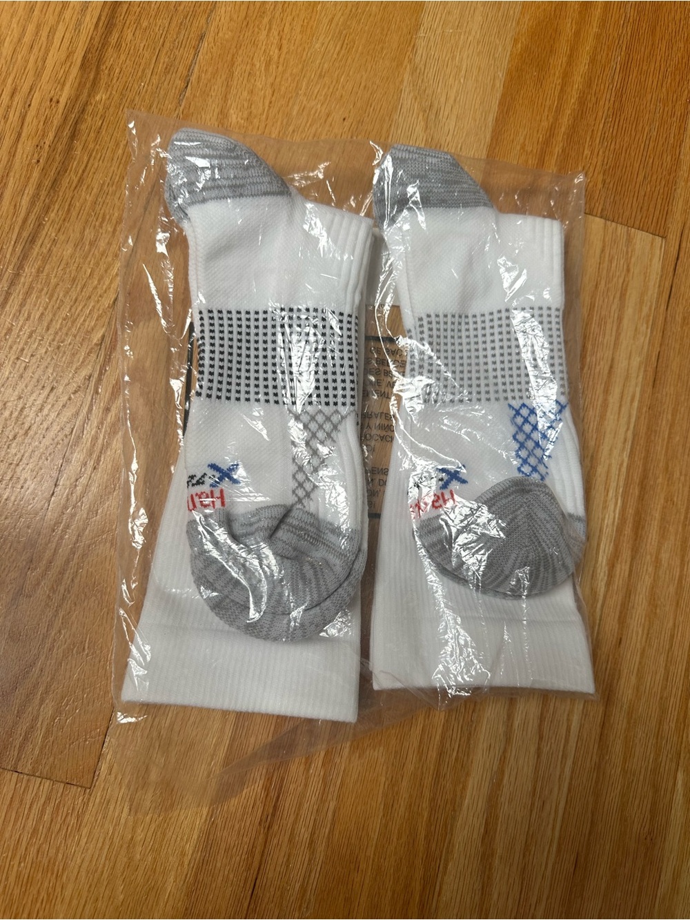 White & Gray Men's Hanes Athletic Crew Socks